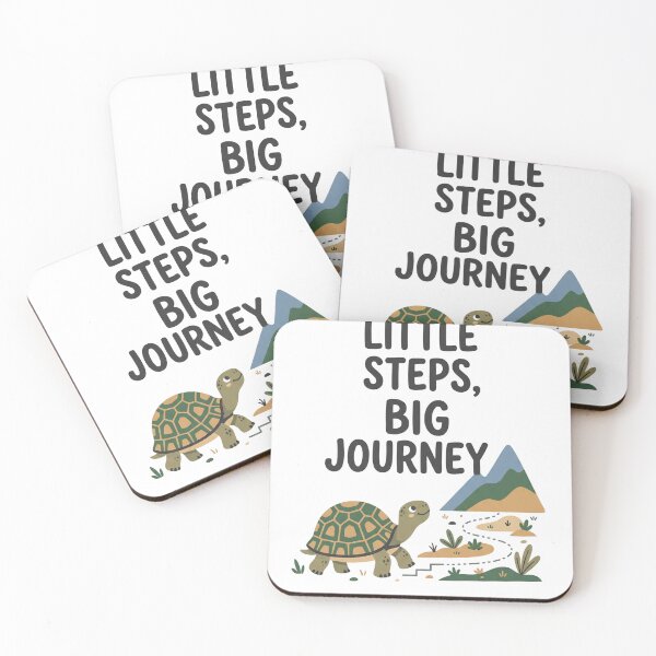 Item preview, Little Steps Big Journey Inspirational Turtle Art designed and sold by PinkyDona.