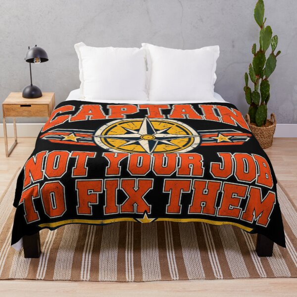 Item preview, Captain Not Your Job to Fix Them – Retro Shirt designed and sold by MAGICKEY2024.