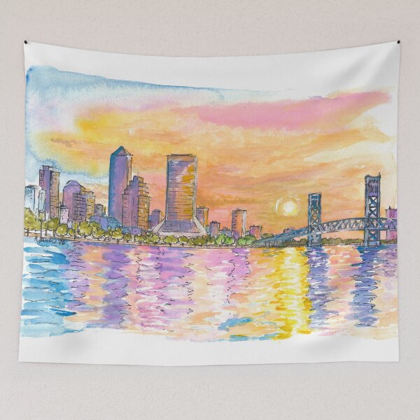 Item preview, Jacksonville Sunset Reflections Across the St Johns River designed and sold by artshop77.