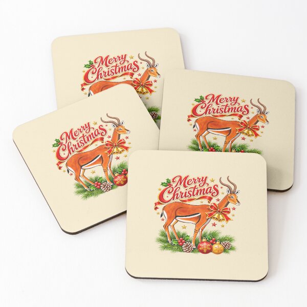 Item preview, Merry Christmas Antelope – African Wildlife Festive Design designed and sold by annenambiro.