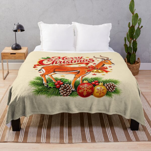 Item preview, Merry Christmas Antelope – African Wildlife Festive Design designed and sold by annenambiro.