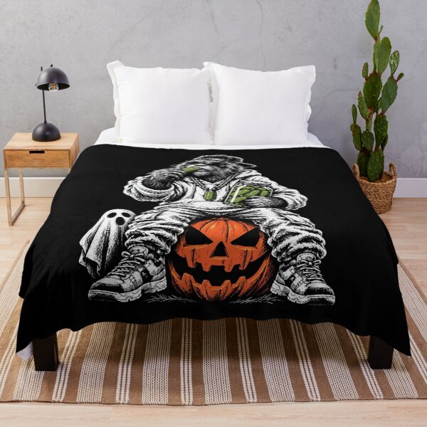 Item preview, Streetwear Sasquatch Eating Pickles on a Halloween Pumpkin designed and sold by NaturEdeN.