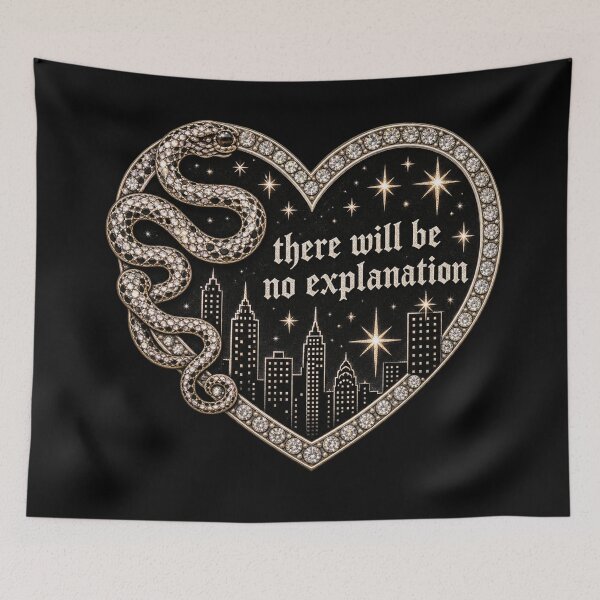Item preview, Copy of REP Rhinestone Heart Black Rhinestone Gothic Heart Sticker designed and sold by taylorvinyls.
