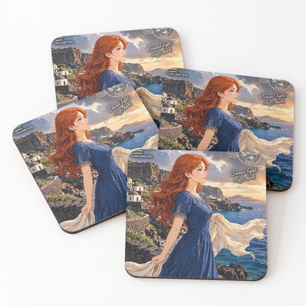 Item preview, Italy — Pantelleria — Sapphire Blue Above the Volcanic Coast designed and sold by DibujandoPorfa.