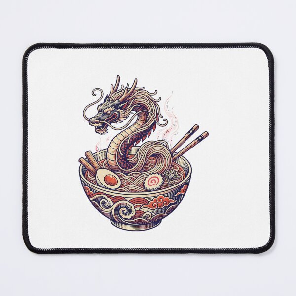 Item preview, Noodle Dragon Ramen Bowl designed and sold by DariaDoodleArt.