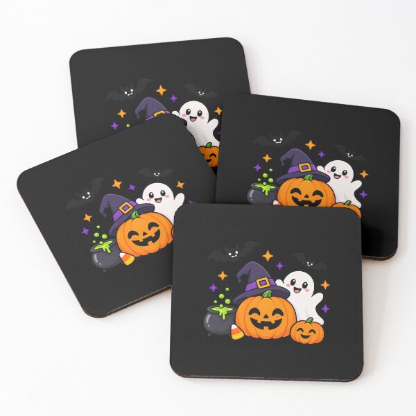 Item preview, Cute Halloween Pumpkin Ghost & Witch Hat – Spooky Kawaii Halloween Design designed and sold by LoriaTheFashion.