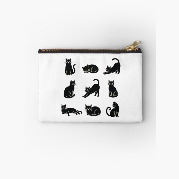 Item preview, Nine Black Cats Repeating Pattern designed and sold by DariaDoodleArt.