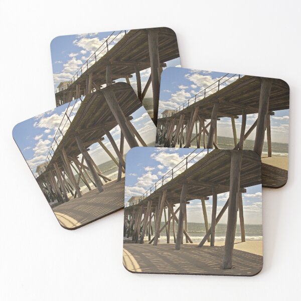 Item preview, Minimalist Coastal Photography / Under the Belmar Beach Pier designed and sold by Camera In Hand by Joel.