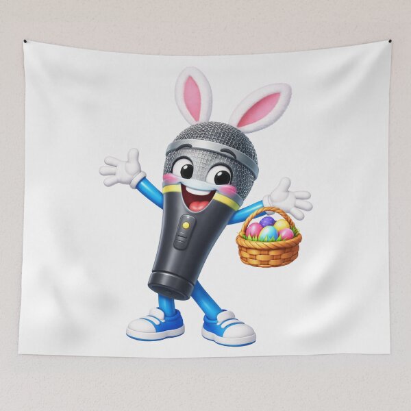 Item preview, Cheerful Microphone Easter designed and sold by Sillytoe.