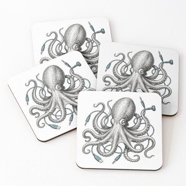 Item preview, Cable Octopus with Audio Jack Tentacles designed and sold by DariaDoodleArt.