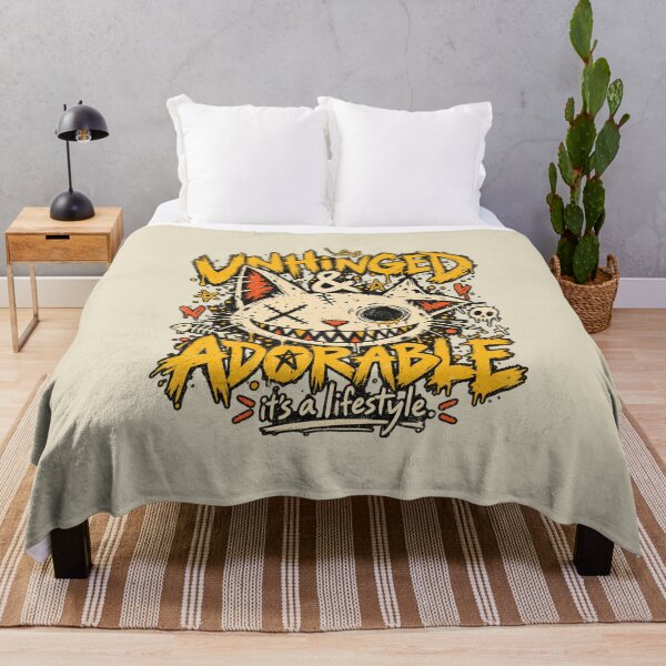 Item preview, Unhinged and Adorable – Grunge Cat Humor designed and sold by AwesomeBeyondLimits.