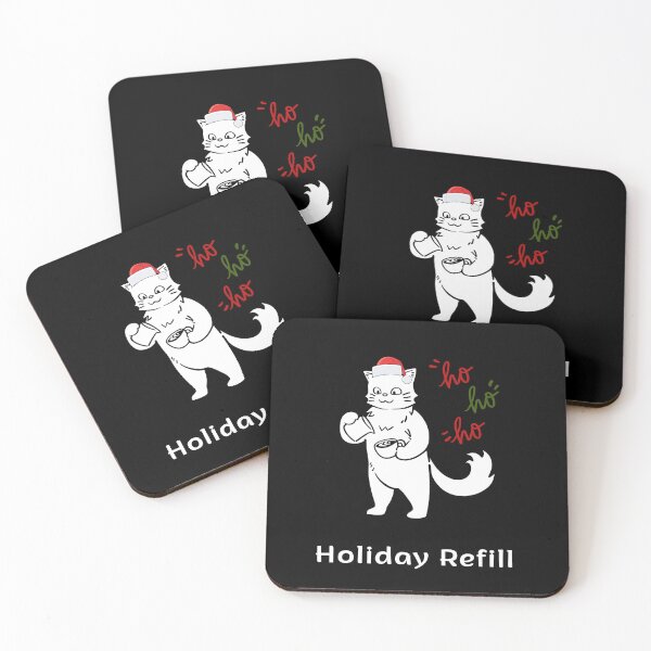 Item preview, Holiday Coffee Cat Pouring a Refill | Christmas Morning Coffee Lover designed and sold by ContigoART.
