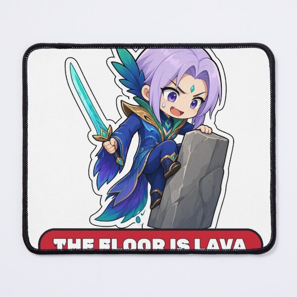 Aperçu de l'œuvre Ling Le sol est en lave Cyan Finch Meme Mobile Legends Fan Art créée et vendue par Moonlit Tower Art.