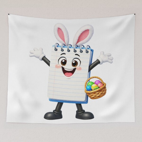 Item preview, Cheerful Notebook Easter designed and sold by Sillytoe.