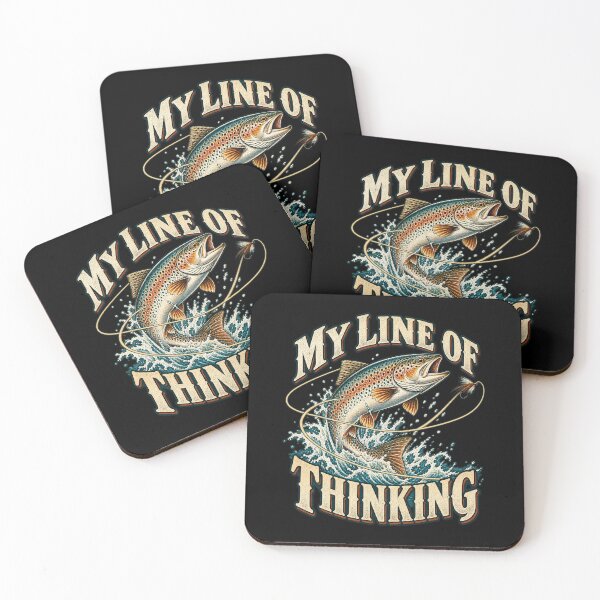 Item preview, Fishing - My Line of Thinking designed and sold by Good Mood Foundry.
