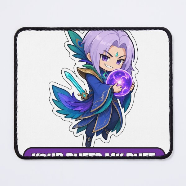 Aperçu de l'œuvre Ling Your Buff My Buff Cyan Finch Meme Mobile Legends Fan Art créée et vendue par Moonlit Tower Art.