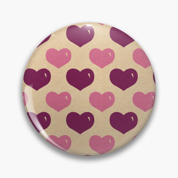 Item preview, Retro Purple Pink Valentines Day Romantic Hearts designed and sold by Chatula Print Studio.