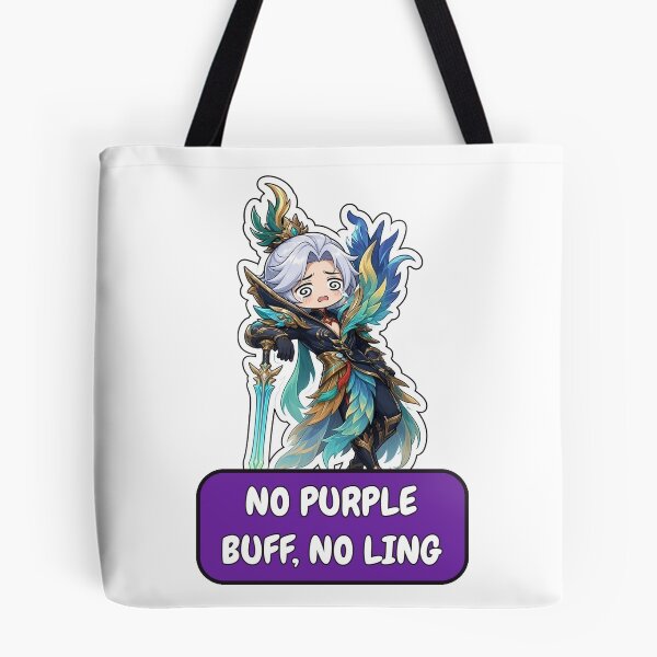 Item preview, Ling No Purple Buff No Ling Serene Plume Meme Mobile Legends Fan Art designed and sold by Moonlit Tower Art.