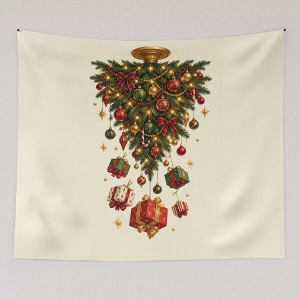 Item preview, Upside Down Christmas Tree – Surreal Holiday Decor designed and sold by MetaModel Editions.