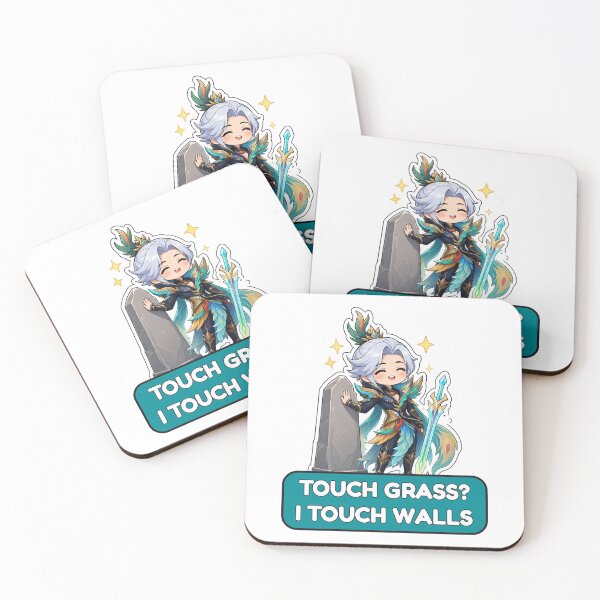 Item preview, Ling Touch Grass I Touch Walls Serene Plume Meme Mobile Legends Fan Art designed and sold by Moonlit Tower Art.