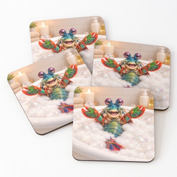 Item preview, Joyful Mantis Shrimp Bubble Bath designed and sold by Sillytoe.