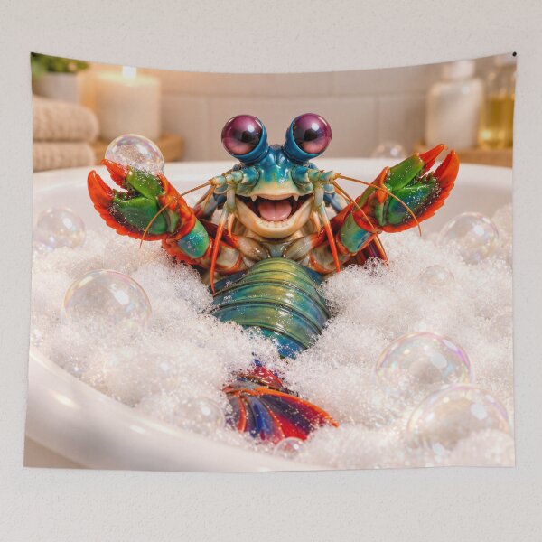 Item preview, Joyful Mantis Shrimp Bubble Bath designed and sold by Sillytoe.