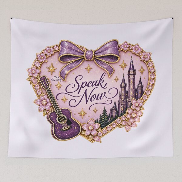 Item preview, speak now enchanted heart bedazzled patch designed and sold by taylorvinyls.