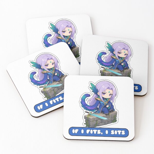 Item preview, Ling If I Fits I Sits Cyan Finch Meme Mobile Legends Fan Art designed and sold by Moonlit Tower Art.
