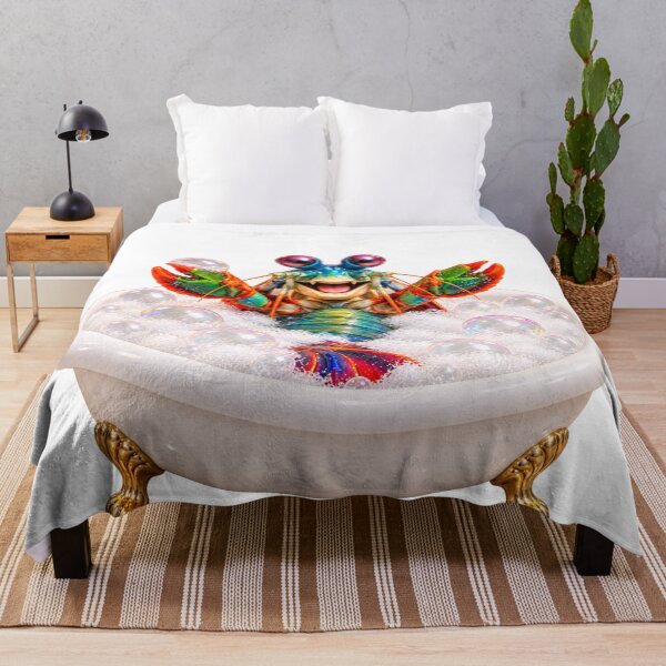 Item preview, Playful Mantis Shrimp Bathtub designed and sold by Sillytoe.