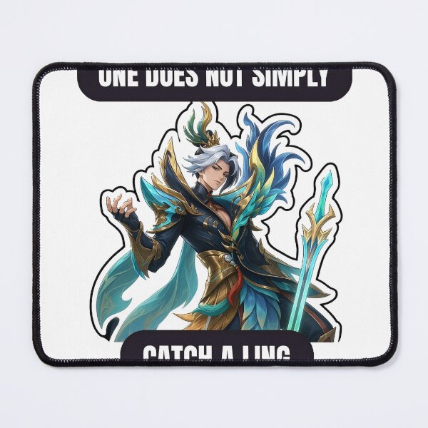 Aperçu de l'œuvre Ling One ne se contente pas d'attraper un Ling Serene Plume Meme Mobile Legends Fan Art créée et vendue par Moonlit Tower Art.