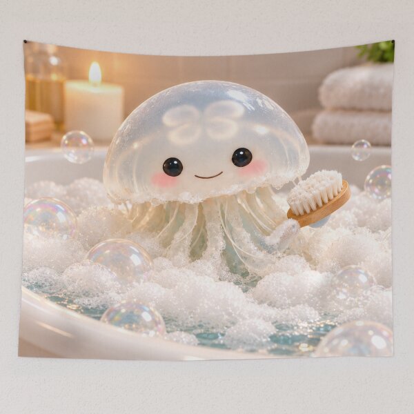 Item preview, Dreamy Moon Jellyfish Bubble Bath designed and sold by Sillytoe.