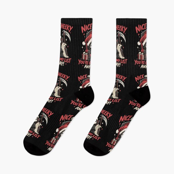 Item preview, Grim reaper Christmas Santa list humor designed and sold by HandicraftArt.