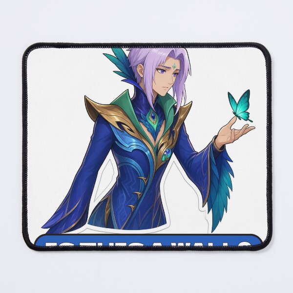 Aperçu de l'œuvre Ling, est-ce un mur ? Mème Cyan Finch, fan art de Mobile Legends créée et vendue par Moonlit Tower Art.