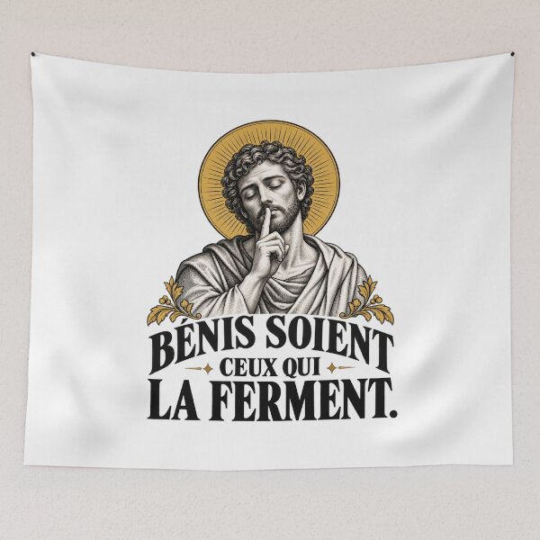 Item preview, Blessed are those who keep quiet. designed and sold by Lazenco.