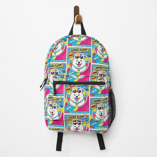 Item preview, Super Floof – Fluffy Samoyed Pop Art designed and sold by TheresaNicole.
