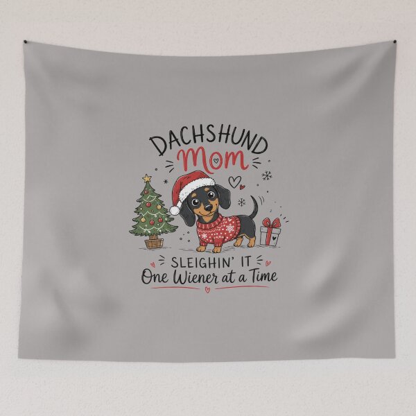 Item preview, Dachshund Mom Sleighin’ It One Wiener At A Time - Christmas Wiener Dog designed and sold by AVStore28.