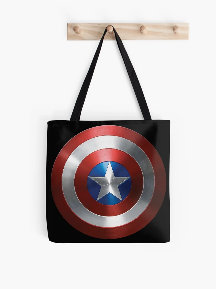 Thumbnail 1 of 2, Tote Bag, Captain America Shield design designed and sold by Mad Apparel.