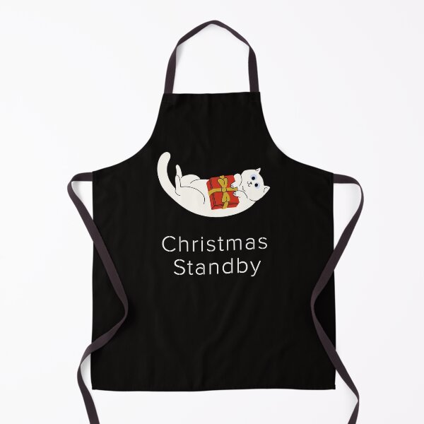 Item preview, Lazy Christmas Cat with Present | Christmas Standby Funny Holiday Humor designed and sold by ContigoART.