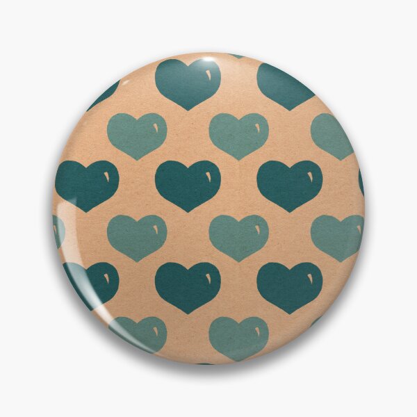 Item preview, Retro Teal Blue Valentines Day Romantic Hearts designed and sold by Chatula Print Studio.