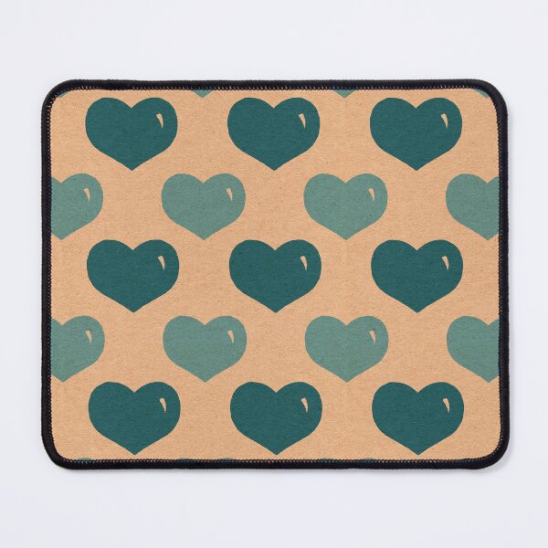 Item preview, Retro Teal Blue Valentines Day Romantic Hearts designed and sold by Chatula Print Studio.