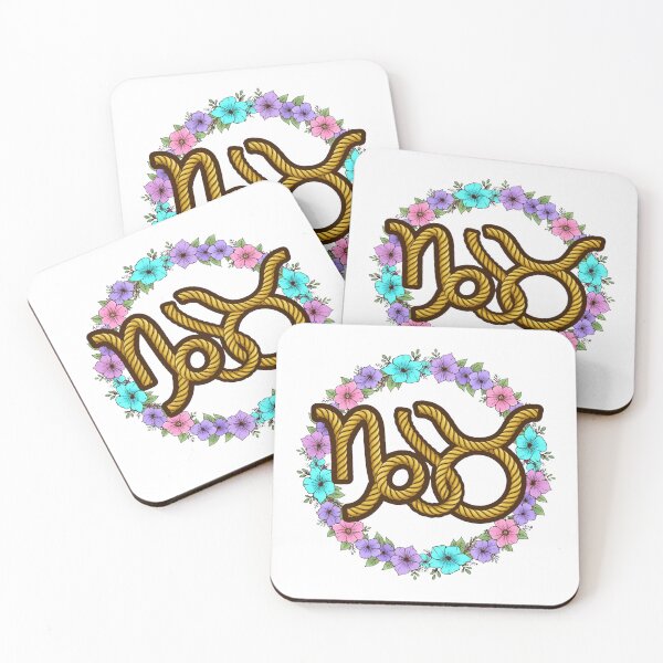 Item preview, Capricorn and Taurus Zodiac Rope Art, Western Floral Wreath Earth Signs Design designed and sold by HoMya.