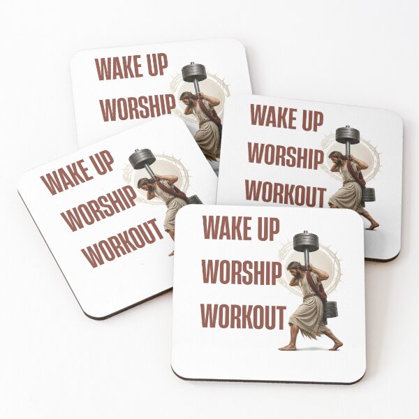 Item preview, Wake Up Worship Workout Religious Gym  designed and sold by AleksandraJac05.