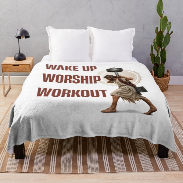 Item preview, Wake Up Worship Workout Religious Gym designed and sold by AleksandraJac05.