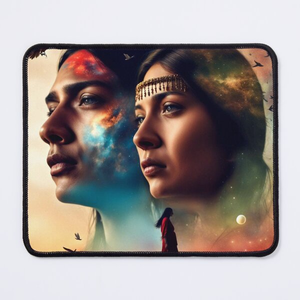 Item preview, Cosmic Sisters Galaxy Double Exposure designed and sold by Beyond The Canvas.