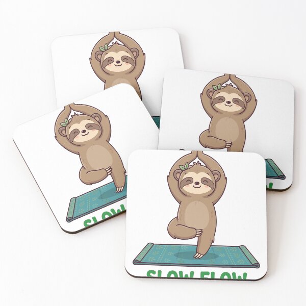 Item preview, Slow Flow Cute Sloth Yoga Funny designed and sold by peakprintsusa.