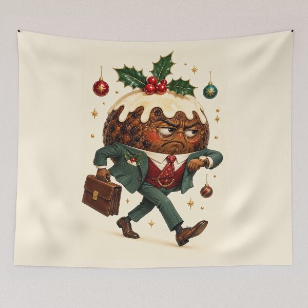 Item preview, Grumpy Christmas Pudding – Holiday Office Mood designed and sold by MetaModel Editions.