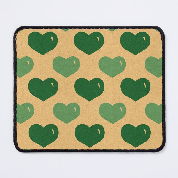 Item preview, Retro Green Valentines Day Romantic Hearts designed and sold by Chatula Print Studio.