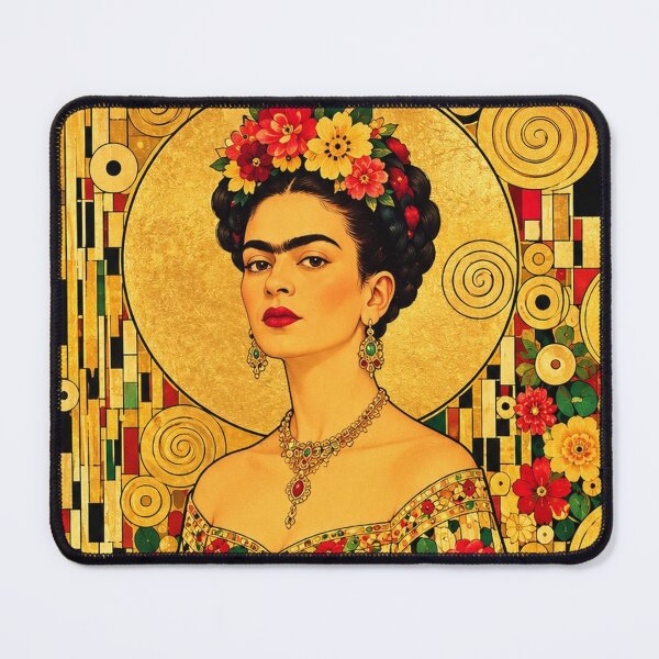 Item preview, Modern Klimt-Style Frida designed and sold by FabFunFridaForever!.