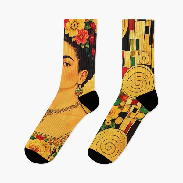 Item preview, Modern Klimt-Style Frida designed and sold by FabFunFridaForever!.