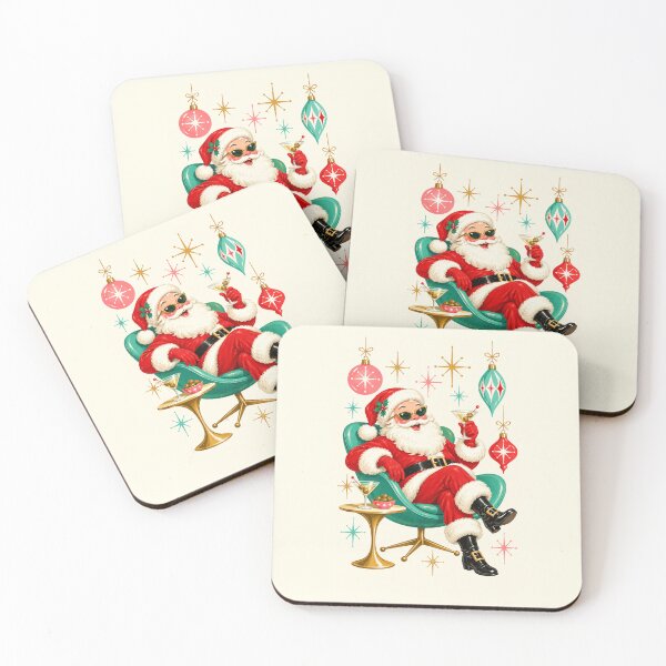 Item preview, Santa's Retro Cocktail Lounge – Mid-Century Christmas designed and sold by MetaModel Editions.